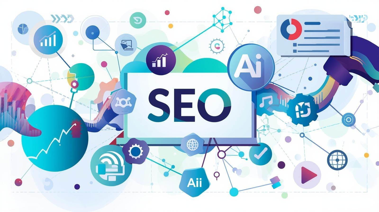 make a visual image for SEO and AI and Content